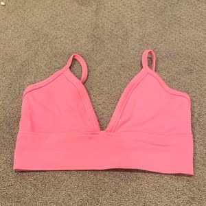 pink crop top